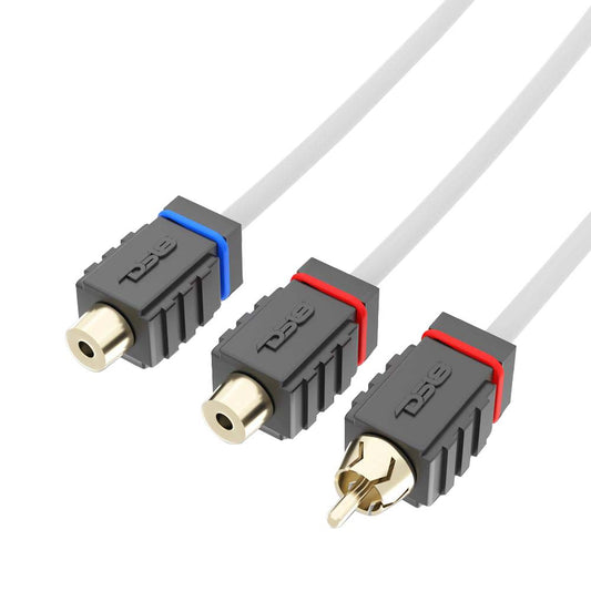 DS18 Marine Tinned OFC RCA Cable  2 Female to 1 Male MOFCR2F1M