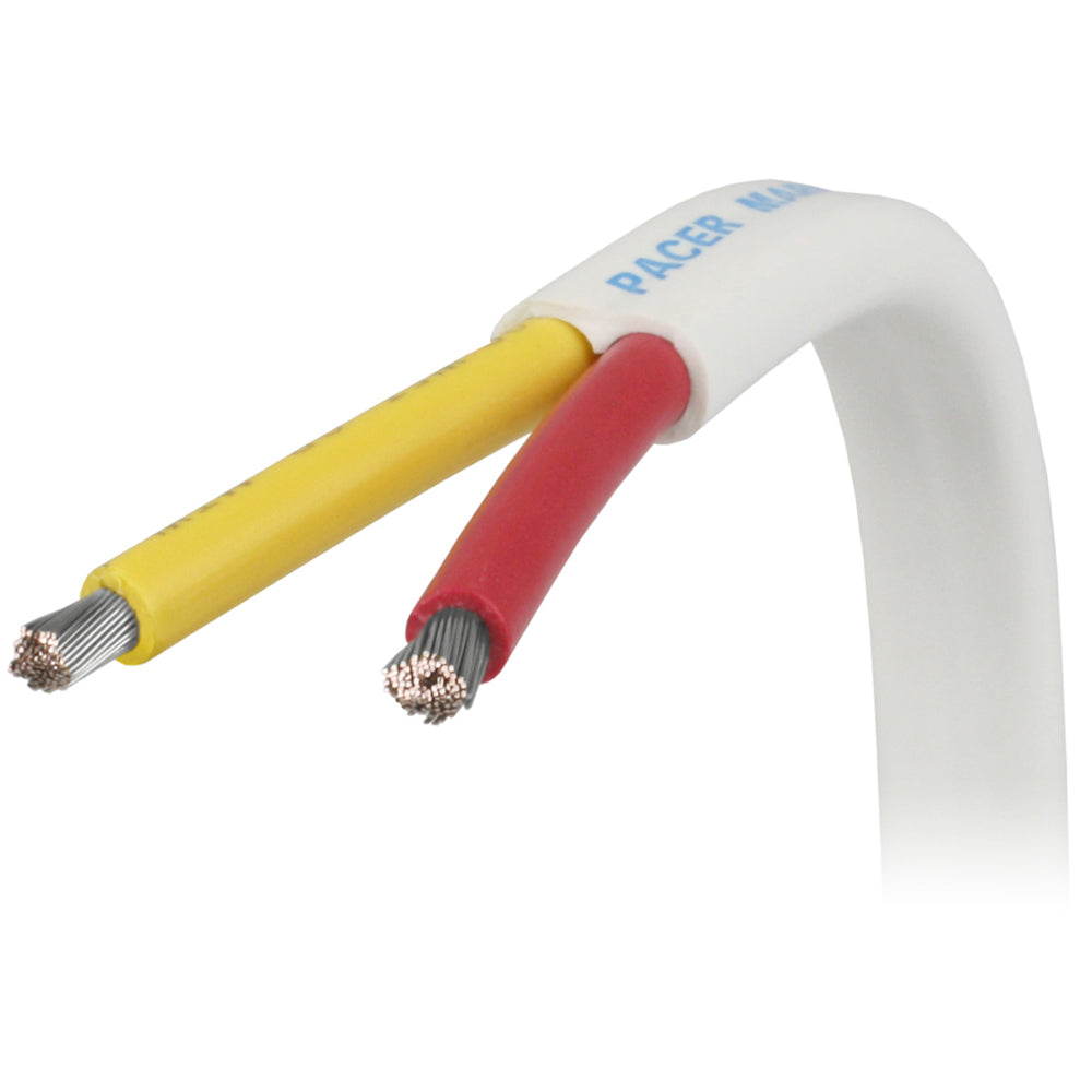 Pacer 102 AWG Safety Duplex Cable  Flat Cable  RedYellow  Sold By The Foot W102RYWFT
