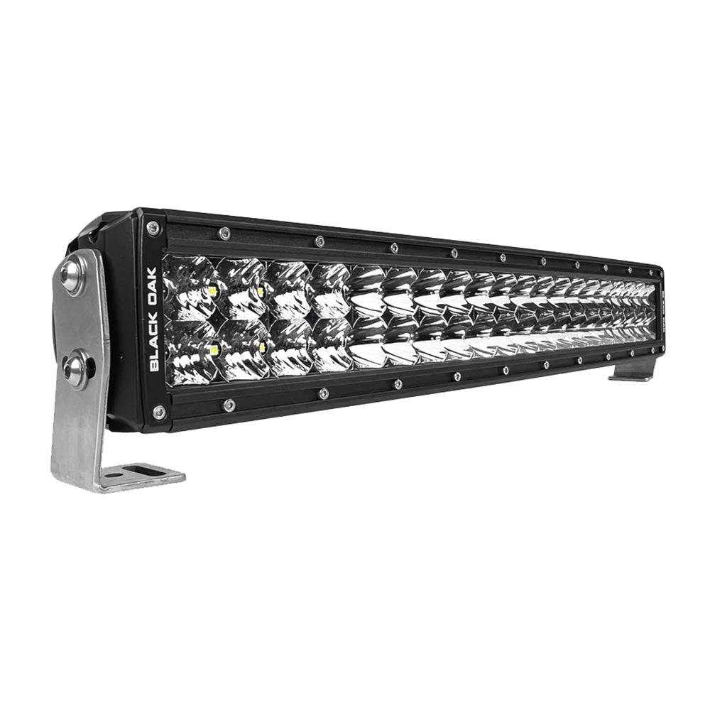 Black Oak Pro Series 30 Curved Double Row 20 LED Light Bar  Combo Optics  Black Housing 20CCD5OS