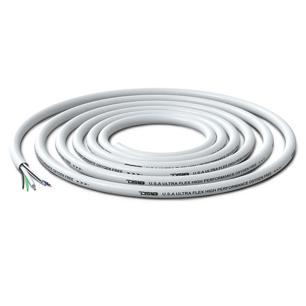 DS18 Marine Tinned OFC 18GA RGB Wire w16GA Speaker Wire  100 Spool MOFC1618GA100SWRGB