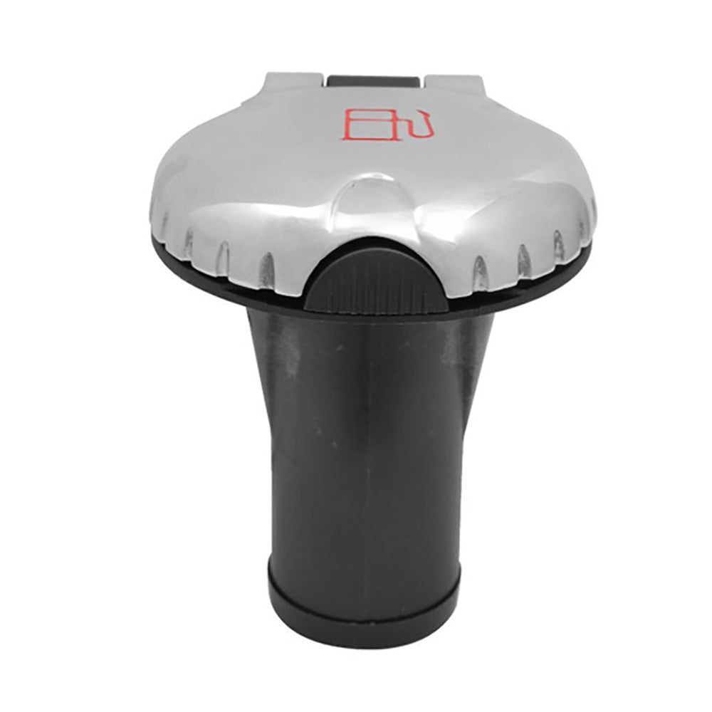 Attwood Deck Fill fCarbon Canister System  Straight Body  Scalloped Chrome Cap 99DFCCSZ1S