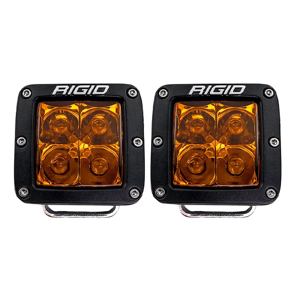 RIGID Industries DSeries Spot wAmber Pro Lens  Pair 20252