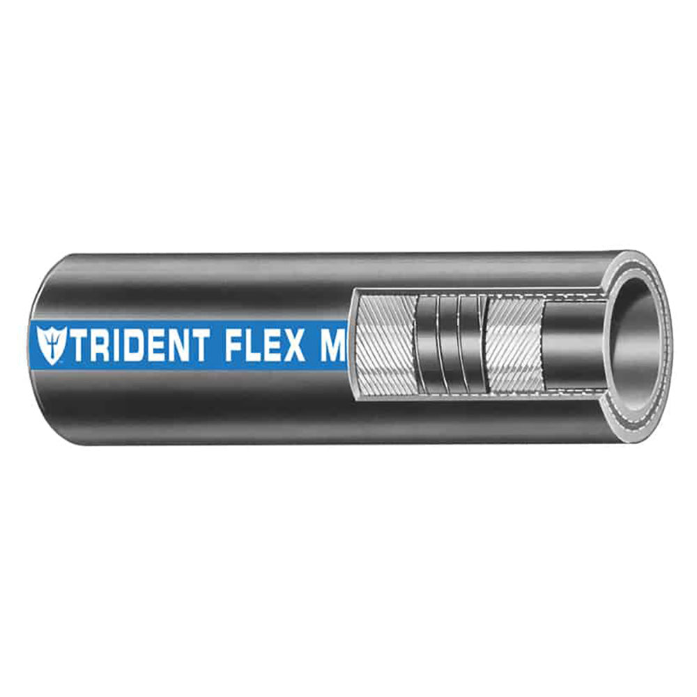 Trident Marine 34 Flex Marine Wet Exhaust  Water Hose  Black  Sold by the Foot 1000346FT