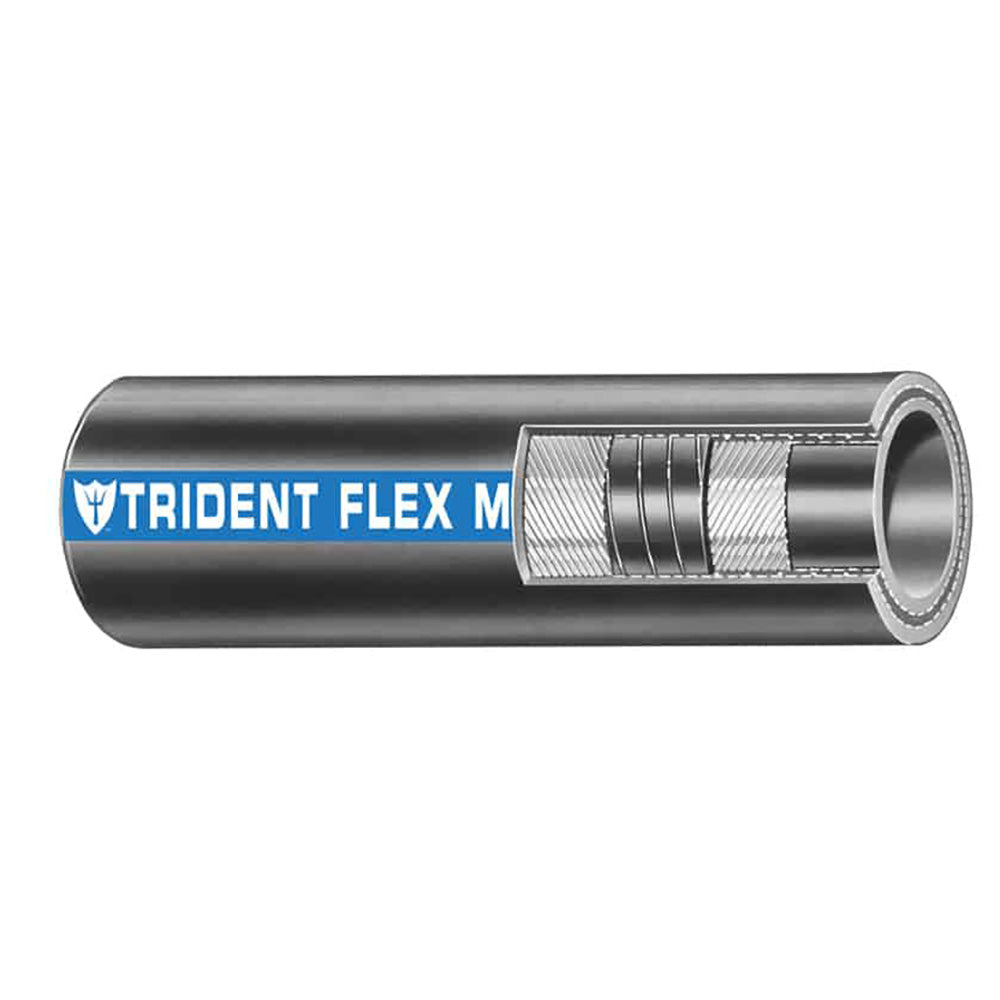 Trident Marine 1 Flex Marine Wet Exhaust  Water Hose  Black  Sold by the Foot 1001006FT