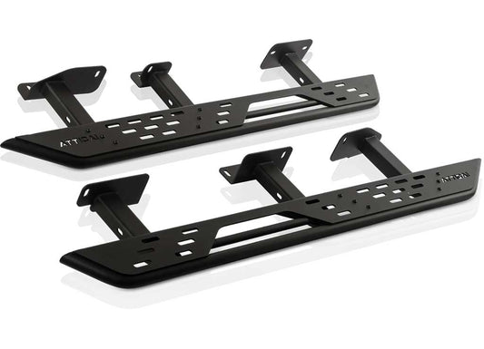 Attica 4x4 21-C Bronco Terra Series 4DR Side Steps-black-powder Coated-steel - Running Boards & Power Steps