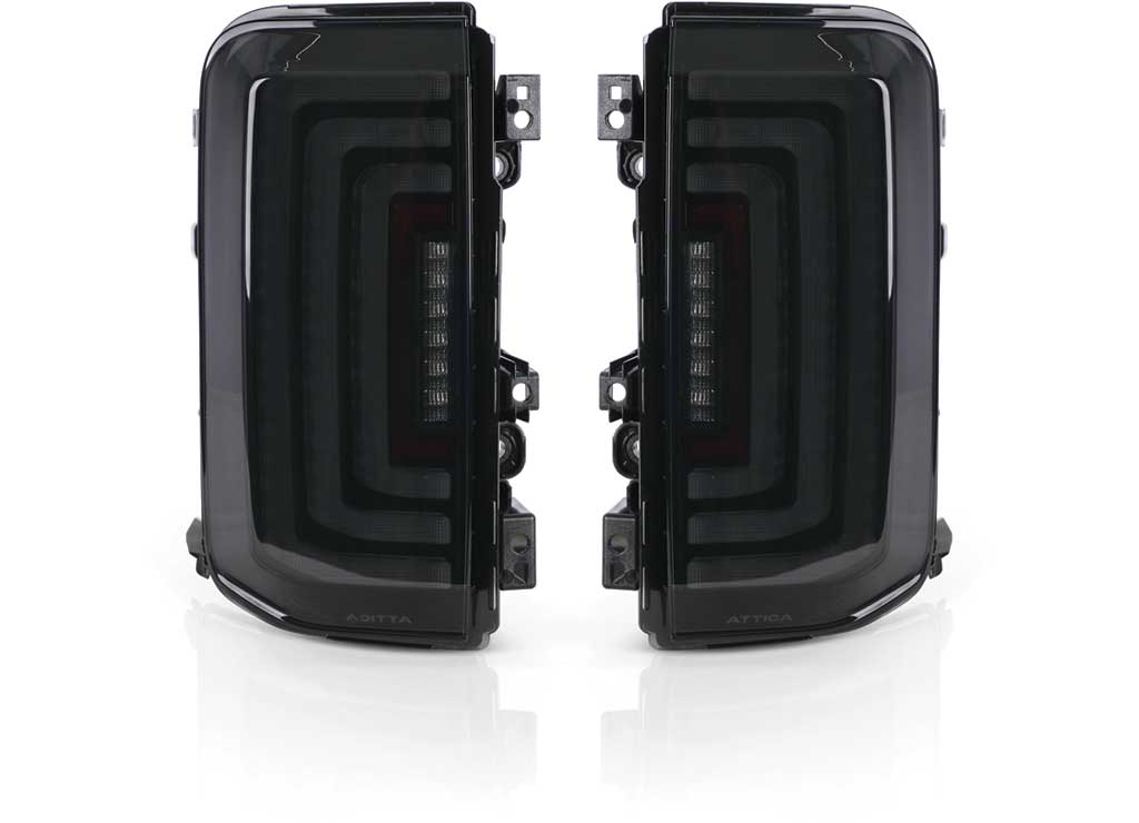 Attica 4x4 21-C Bronco Tail Light With Led Sequential Turn Signal (Black/smoke) - Tail Lights & Assemblies