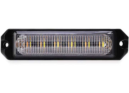 Arc Lighting 4IN Builtbright 4 Slim Strobe Bar Work Surface Mnt Strobelight Amber/white (1ea) - Emergency & Safety Strobe Lighting