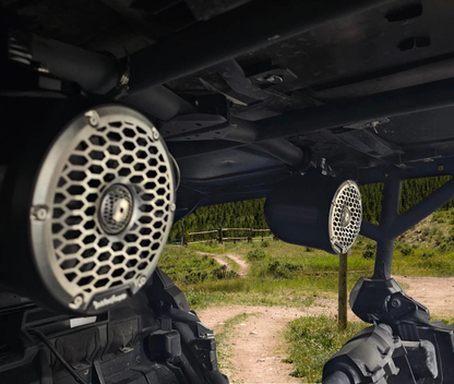 Universal 6.5" Marine & ATV Speaker Enclosures with Metal Swivel Wake Tower