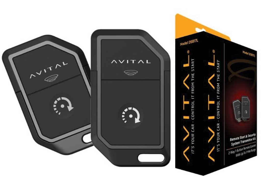 Avital 2-WAY 1-BTN RF Kit With UP TO 1/4 Mile Range - Keyless Entry