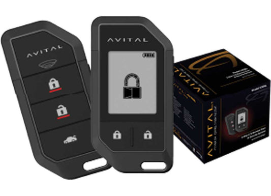 Avital 2-WAY 5-BTN Led RF Kit With UP TO 1 Mile Range - Keyless Entry