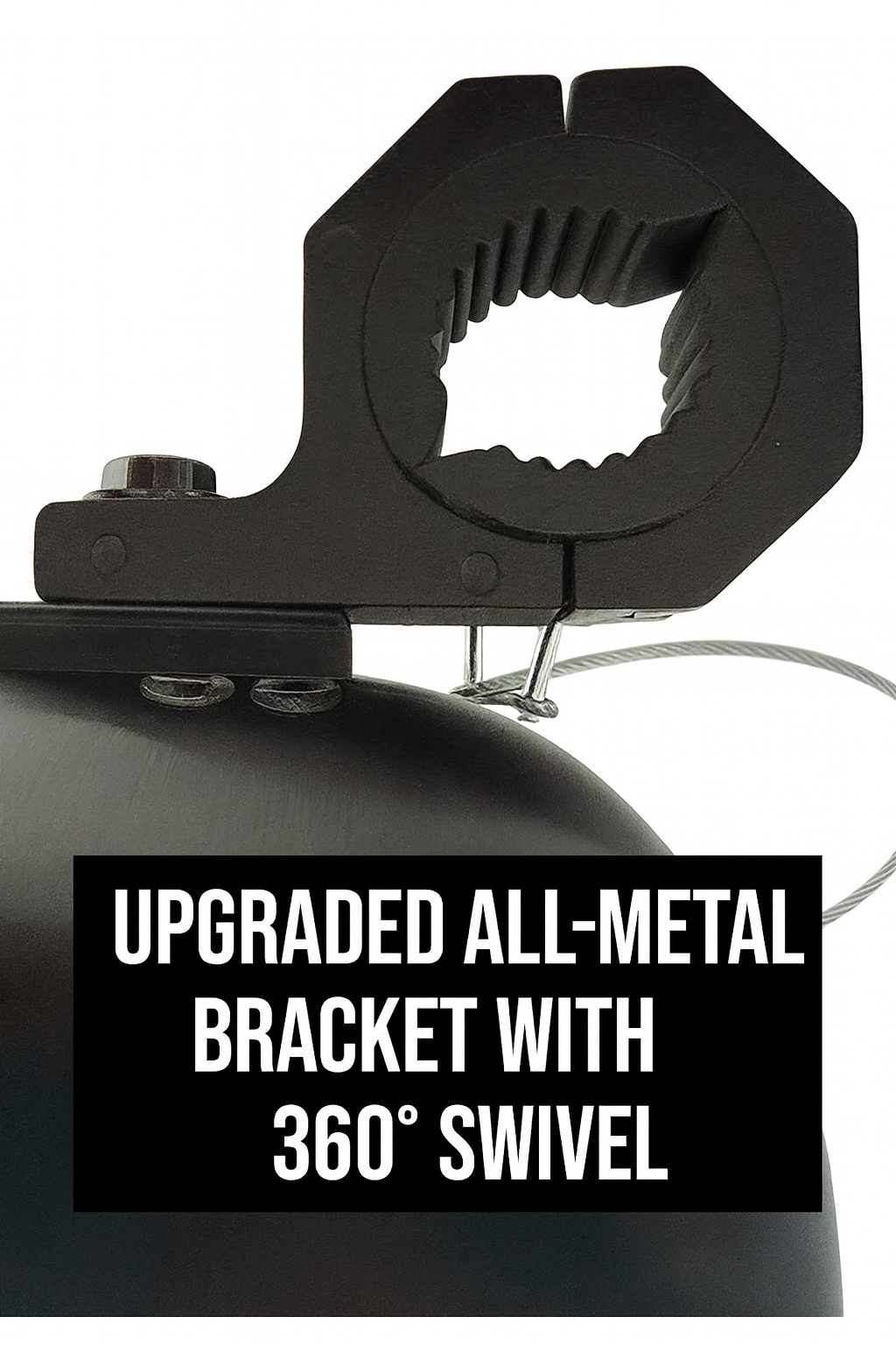 Universal 8" Marine & ATV Speaker Enclosures with Metal Swivel Clamps – Fits 1" to 2" Roll Bars, Waterproof Empty Pods for Boat, UTV, Jeep, Wakeboard Tower