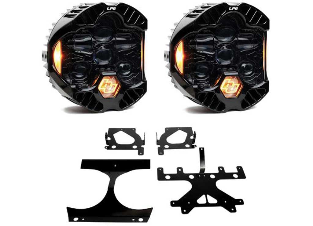 Baja Designs 15-24 Harley Davidson Road Glide (Amber) Dot Lp6 Led Headlight Kit - Motorcycle Lights & Components