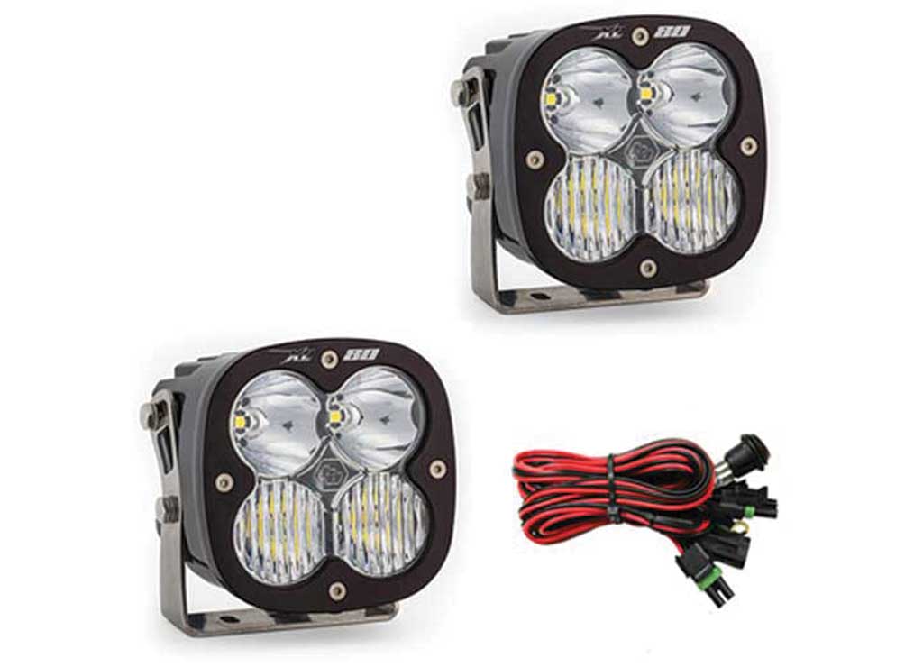 Baja Designs Xl80 Led Auxiliary Light Pod Pair Driving/combo Clear - Light Pods