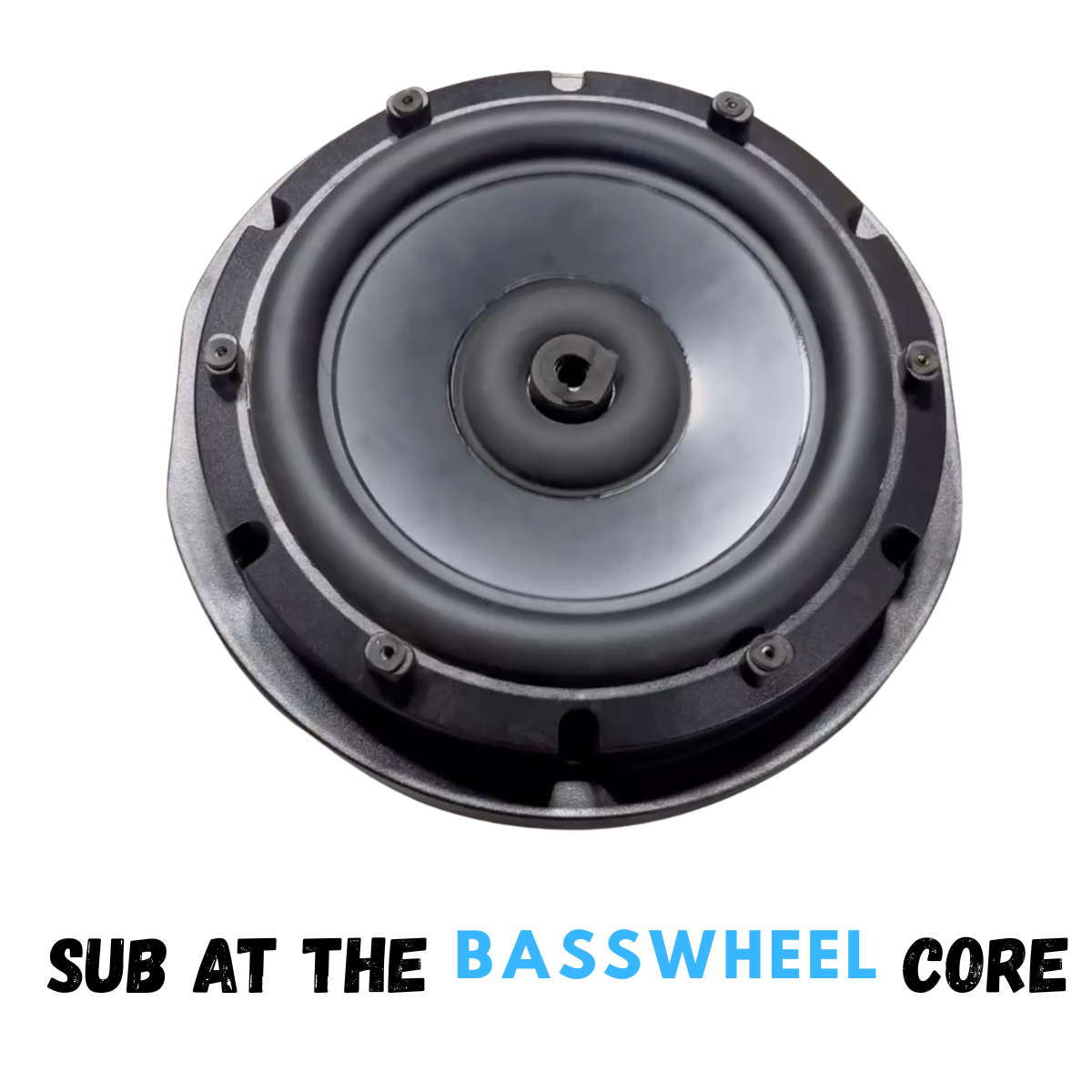 Ocean Rock BassWheel 1200W Peak/200W RMS 11" Active Spare Tire Subwoofer - Hidden Bass System Spare Wheel Sub