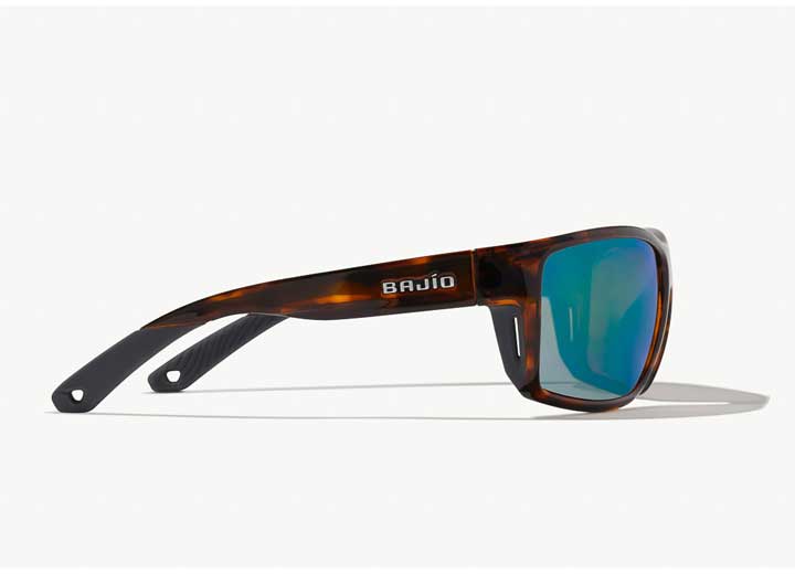 Bajio Sunglasses Bales Beach Green Mirror Glass Brown Tort Gloss - Sunglasses