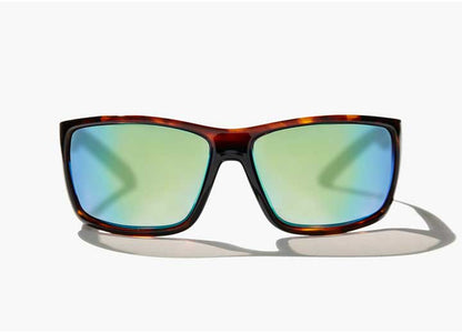 Bajio Sunglasses Bales Beach Green Mirror Glass Brown Tort Gloss - Sunglasses