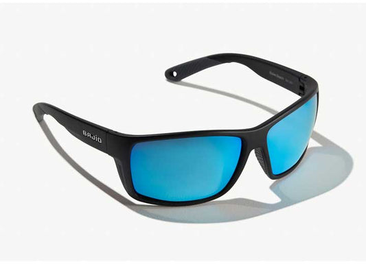 Bajio Sunglasses Bales  Beach  Blue Mirror Glass Black - Sunglasses