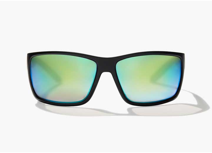 Bajio Sunglasses Bales Beach Green Mirror Glass Black Matte - Sunglasses