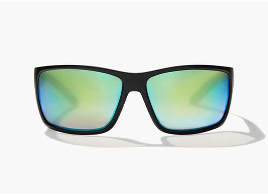 Bajio Sunglasses Bales Beach Green Mirror Glass Black Matte - Sunglasses