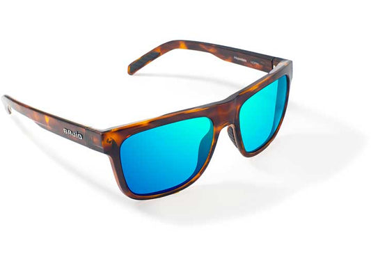 Bajio Sunglasses Hopedale Blue Mirror Glass Brown Tort Gloss - Sunglasses