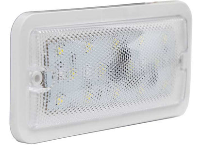 Buyers Products 5.8 Inch Rectangular Led Interior Dome Light With Remote Switch - Dome Lights & Components