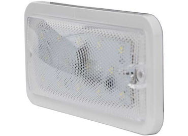 Buyers Products 5.8 Inch Rectangular Led Interior Dome Light With Remote Switch - Dome Lights & Components