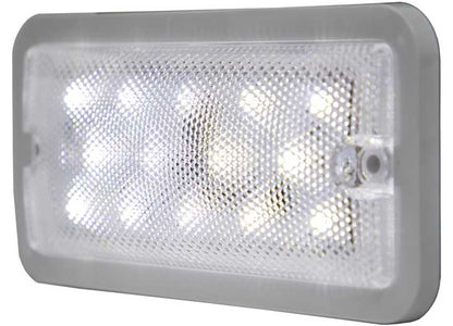 Buyers Products 5.8 Inch Rectangular Led Interior Dome Light With Remote Switch - Dome Lights & Components