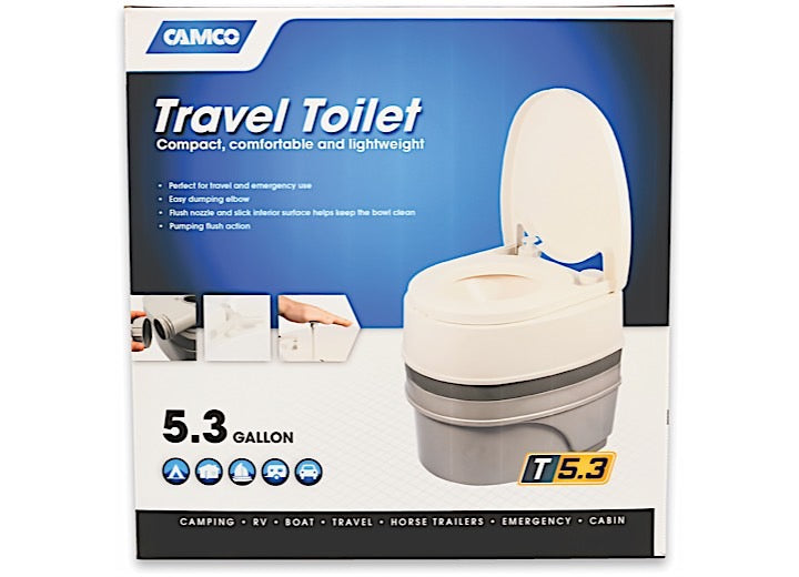 Camco Travel Toilet, T5.3 Gal - Portable Toilets