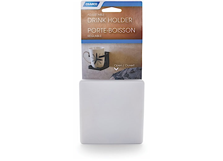 Camco Adjustable Drink Holder, White (E/f) - Consoles & Cup Holders