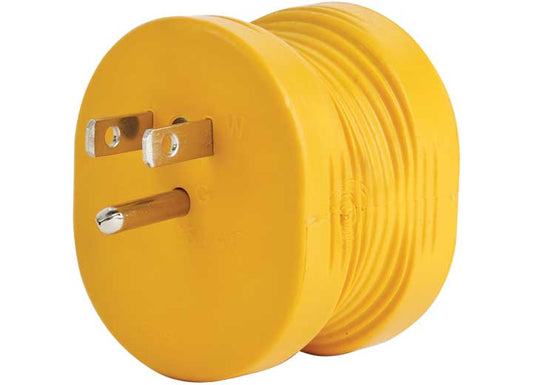 Camco 15M/30F Amp Powergrip Adapter,125v/1875w, Bulk, Csa - Marine & RV Adapter Cords & Plugs