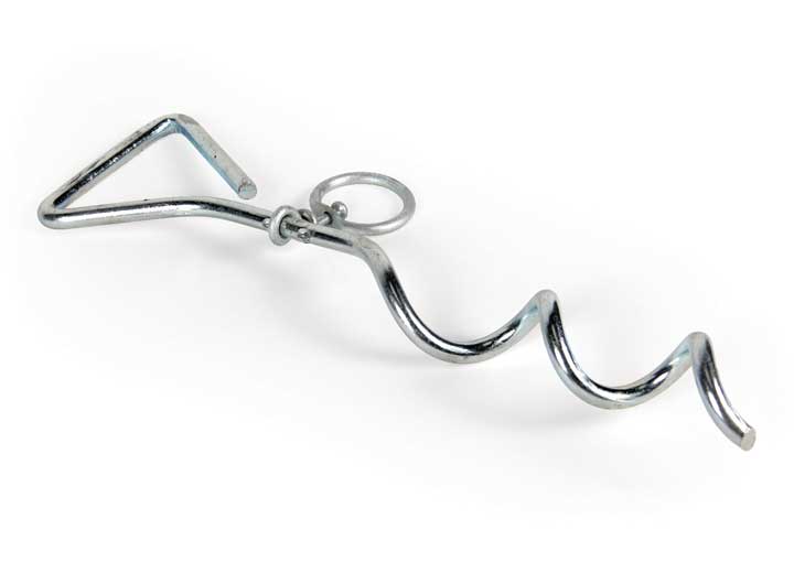 Camco Spiral Anchor W/ring - Dog Tie Out Cables, Leashes, & Stakes