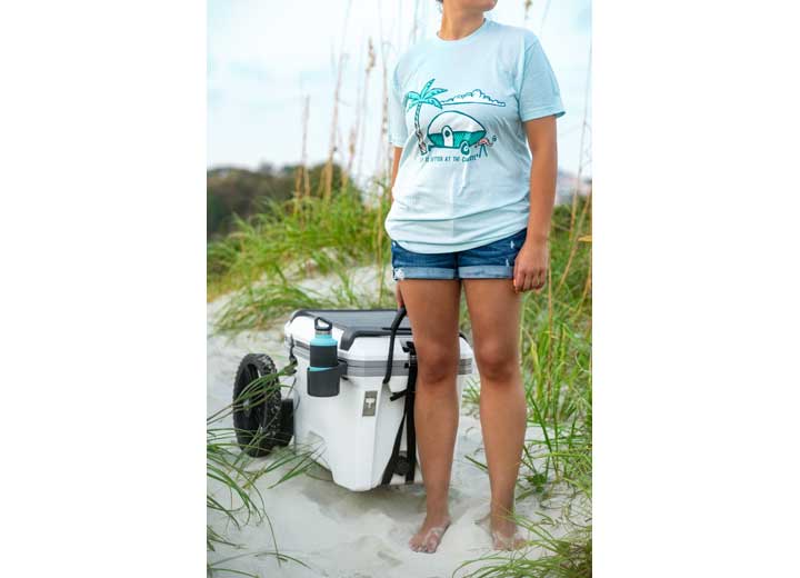 Camco Libatc, Shirt, Ice Blue, Palm Tree, M - T-Shirts & Tank Tops