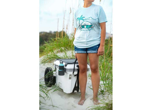 Camco Libatc, Shirt, Ice Blue, Palm Tree, M - T-Shirts & Tank Tops