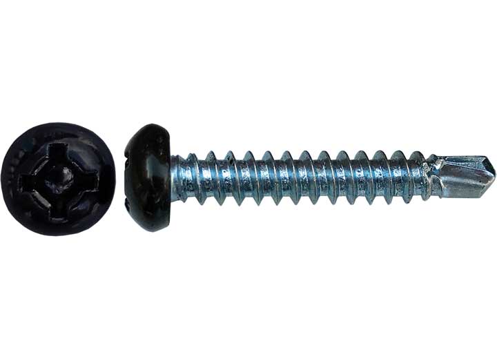 Creative Products Group 8 X 1 Pan Quad Tec-2 Painted Blk (500 Pcs) - Screws
