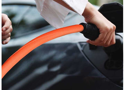 Design Engineering, Inc./ DEI EV Charger Cord Cover, Fits 3/4IN-1IN Dia Cables, 20FT, Orange - Electric Vehicle Extension Cords