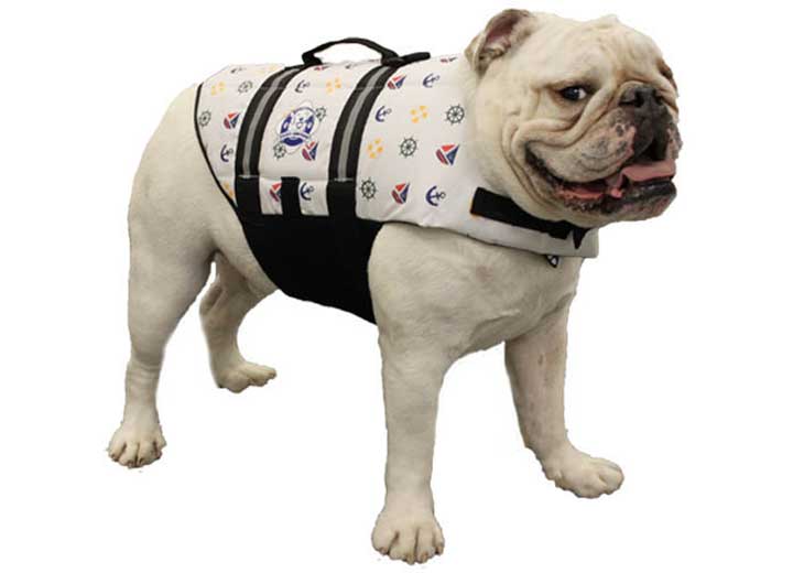 Fido Pet Products M - Nautical Nylon Dog Life Jacket - Dog Flotation Devices