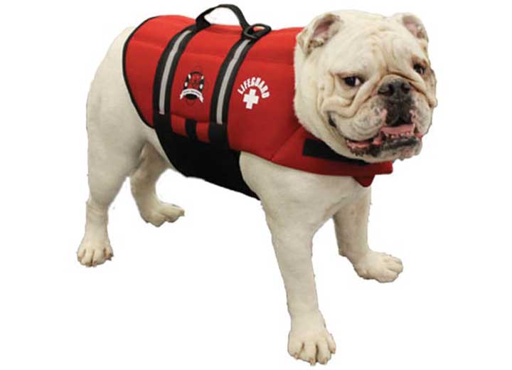 Fido Pet Products M - Red Lifeguard Neoprene Dog Life Jacket - Dog Flotation Devices