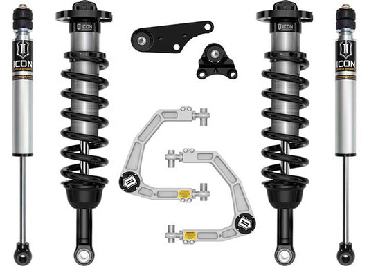 Icon Vehicle Dynamics 24-C Tacoma 1.25-3IN Stage 2 Suspension System Billet - Suspension Lift Kits