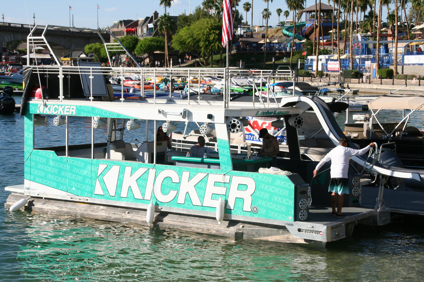 Kicker 51KM604WL 6.5" Marine With RGB LED Lighting Boat Speakers