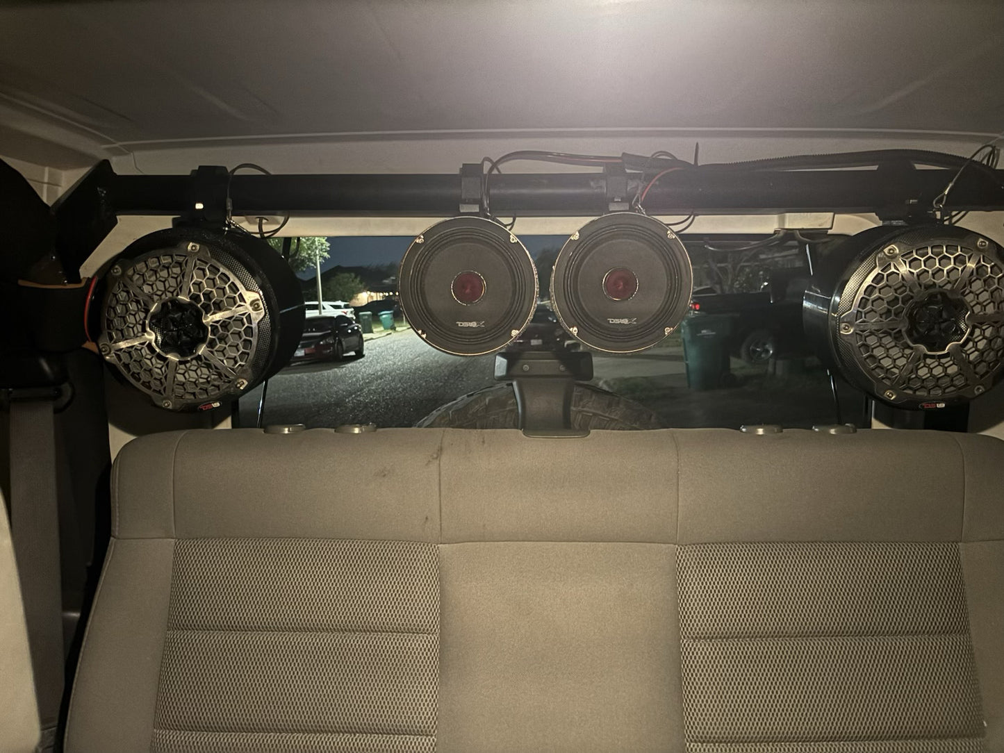 Universal 8" Marine & ATV Speaker Enclosures with Metal Swivel Clamps Wake Tower