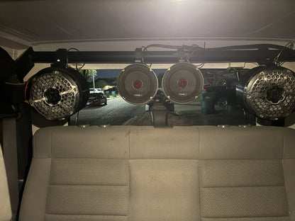 Universal 8" Marine & ATV Speaker Enclosures with Metal Swivel Clamps Wake Tower