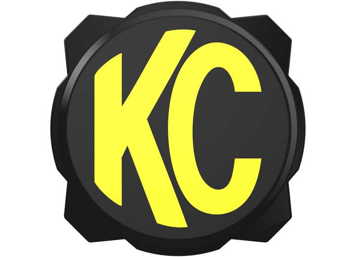 KC Hilites Pro6 Gravity Led 6IN Black Yellow Plastic Light Cover(sold Individually) - Offroad Light Stone Guards & Covers