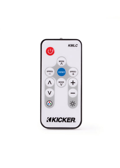 Kicker Marine Audio System – 4× 8″ RGB Speakers, 6-Channel Amp, 12″ - (2) 45KM84L + (1) 48KMA6006 + (1) 45KMF124 + (1) KMLC