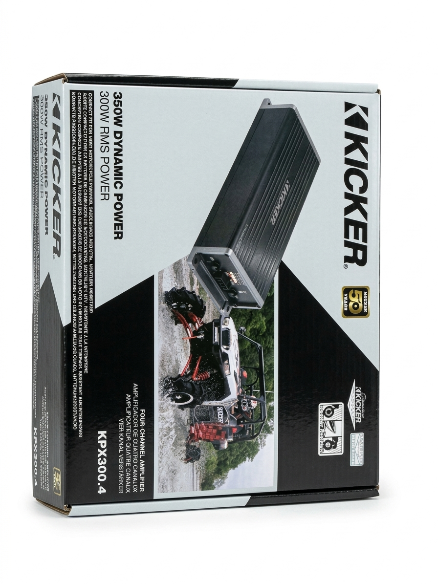 KICKER KPX300.4 4x75W Full-Range Compact Amplifier [51KPX3004]