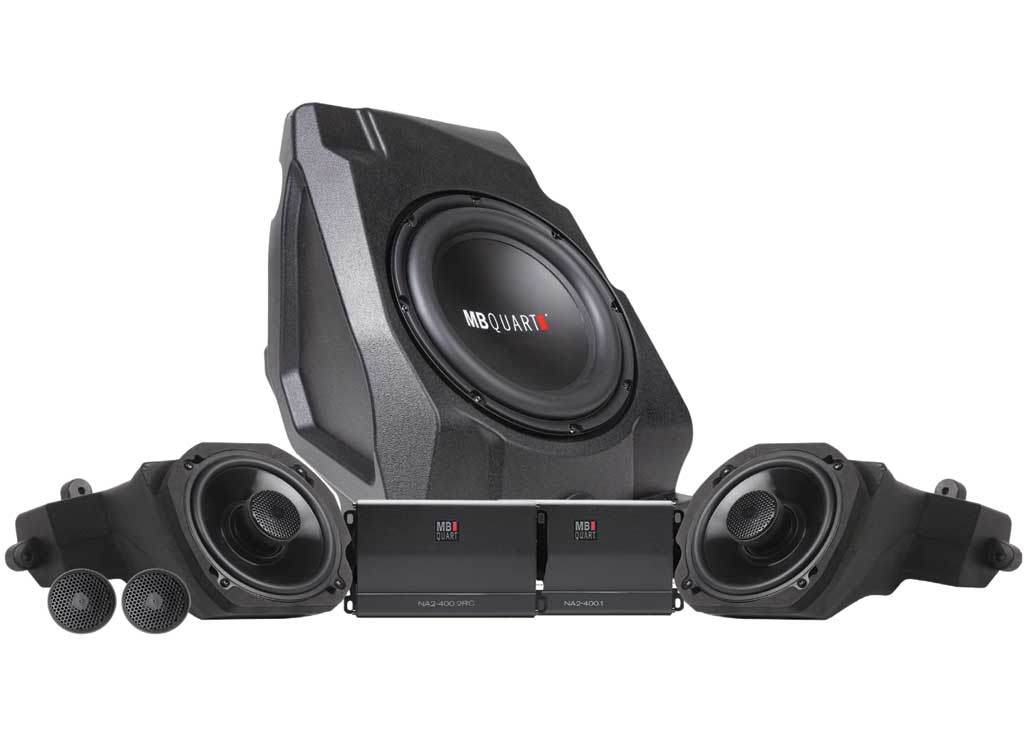 MB Quart 2020-2024 Polaris Rzr Pro Xp/pro R/turbo R Stg 3 800W Tuned For Ride Command W/ NO Oem Audio System - Speaker & Sound Bar Packages