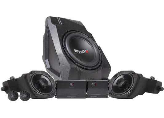 MB Quart 2020-2024 Polaris Rzr Pro Xp/pro R/turbo R Stg 3 800W Tuned For Ride Command W/ NO Oem Audio System - Speaker & Sound Bar Packages