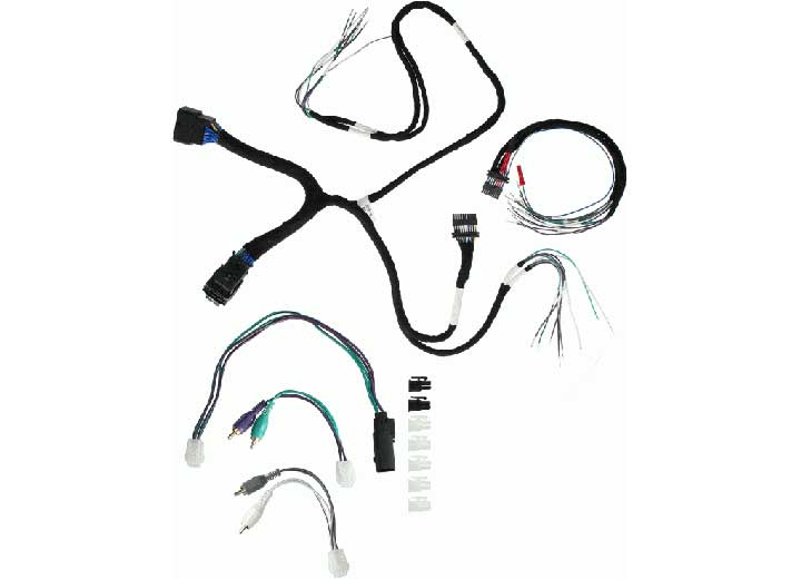 Metra Electronics/Heise 14-21 Harley Davidson Hard Saddlebag  Dsp And Add AN Amp Harness W/oe Radio And Fairing - Motorcycle Audio Components