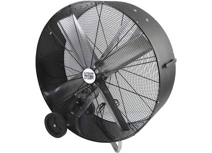 Maxx Air Fan 42IN 2 Fan Speeds Drum Fan IN Black With Wheels - Specialty Fans & Air Movers