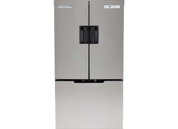 Norcold 15 CU FT 12V DC Compressor Refrigerator, SS French Doors W/bottom Drawer Freezer - RV Refrigerators & Freezers