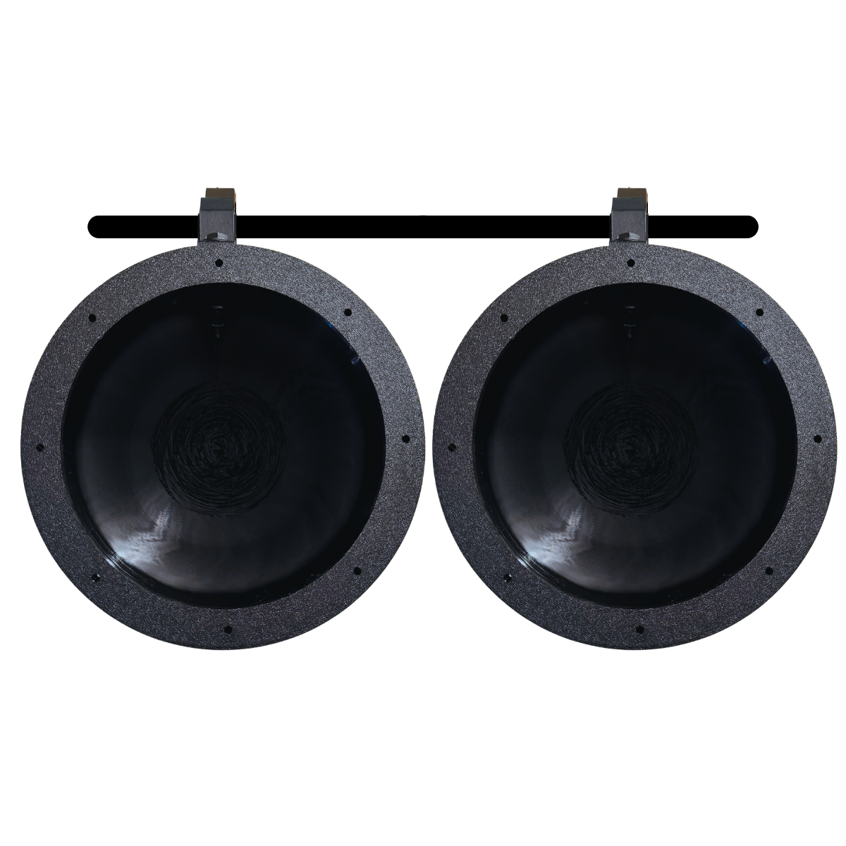 Universal 6.5" Marine & ATV Speaker Enclosures with Metal Swivel Clamps – Fits 1" to 2" Roll Bars, Waterproof Empty Pods for Boat, UTV, Jeep, Wakeboard Tower